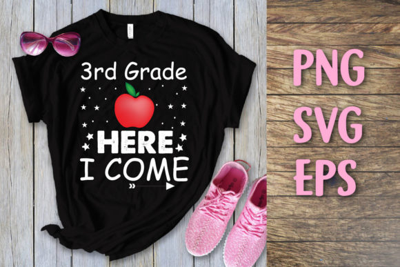 3rd Grade Here I Come Back to School Svg Graphics
