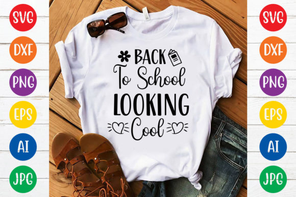 Back to School Looking Cool Svg Design Graphics