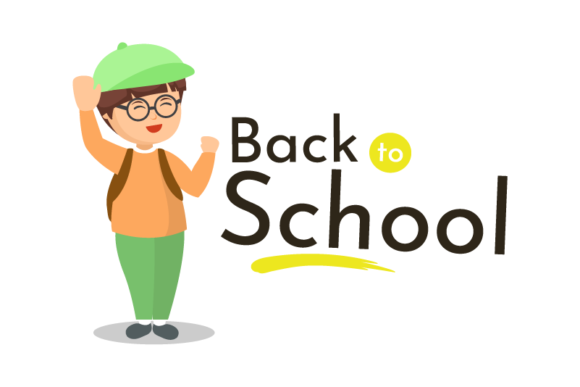 Back to School Poster Character Graphics & Icons