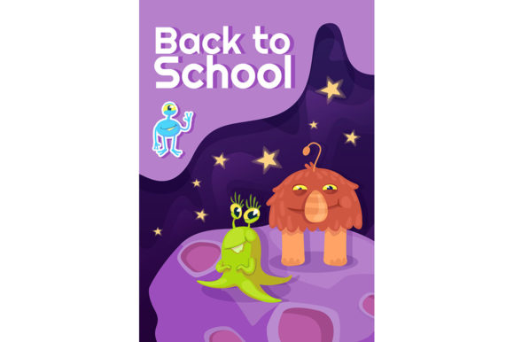 Back to School Poster Flat Vector: Graphics for Creative Branding