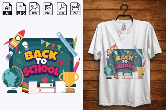 Back to School T-shirt Design 06: Graphics and T-Shirt Designs