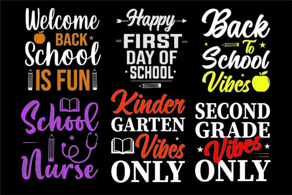 Back to School T-Shirt Design Bundle