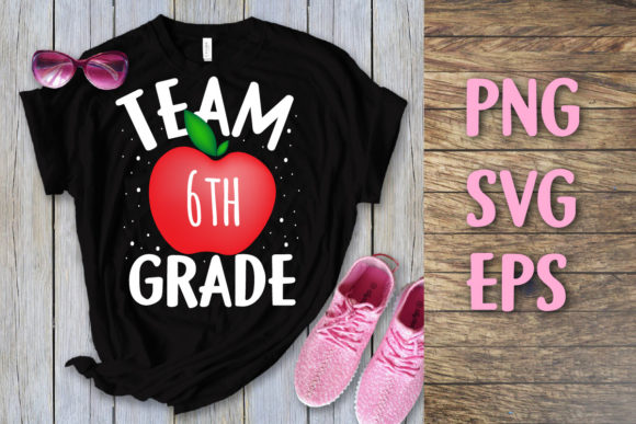 Back to School Team 6th Grade Svg Graphics