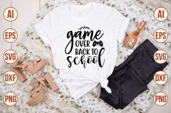 Game Over Back to School-01 Graphics & Crafts
