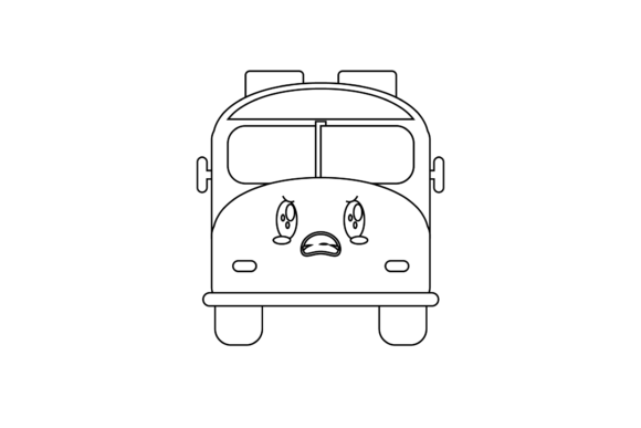 School Bus Back to School Outline Graphics and Icons