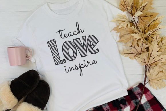 Teach Love Inspire, Back to School SVG