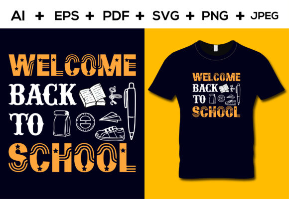 Welcome Back to School T-shirt Design